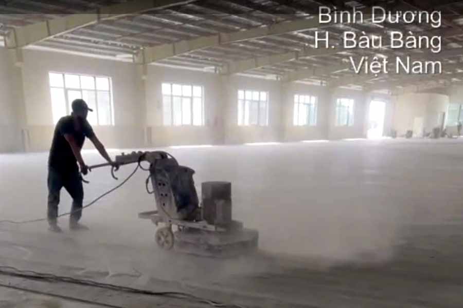 Thi công sơn nền nhà xưởng