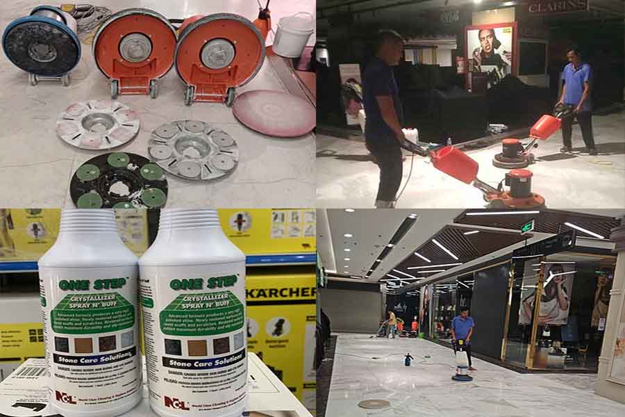 Quy trình đánh bóng sàn đá chuẩn kỷ thuật