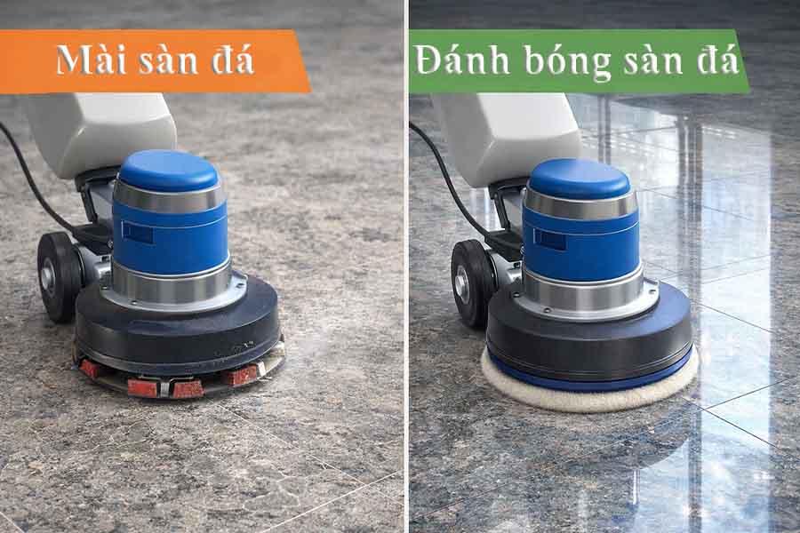 Dịch vụ đánh bóng sàn đá